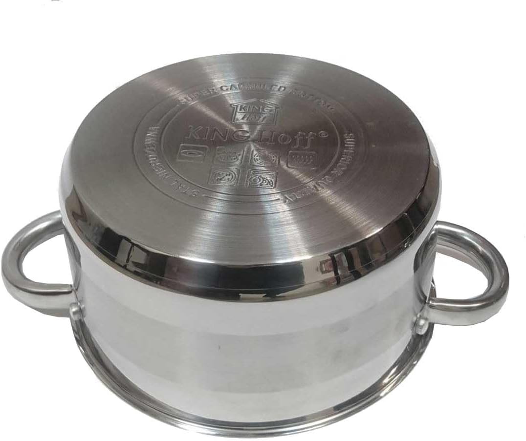 Kochtopf mit Deckel Kinghoff aus Edelstahl (3L), 3L