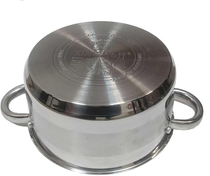 Kochtopf mit Deckel Kinghoff aus Edelstahl (3L), 3L