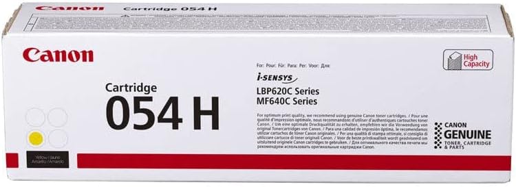 Canon 054HY Toner gelb 2300 Seiten hohe Kapazität, CO12448, Einheitsgrösse High Yield gelb, High Yie