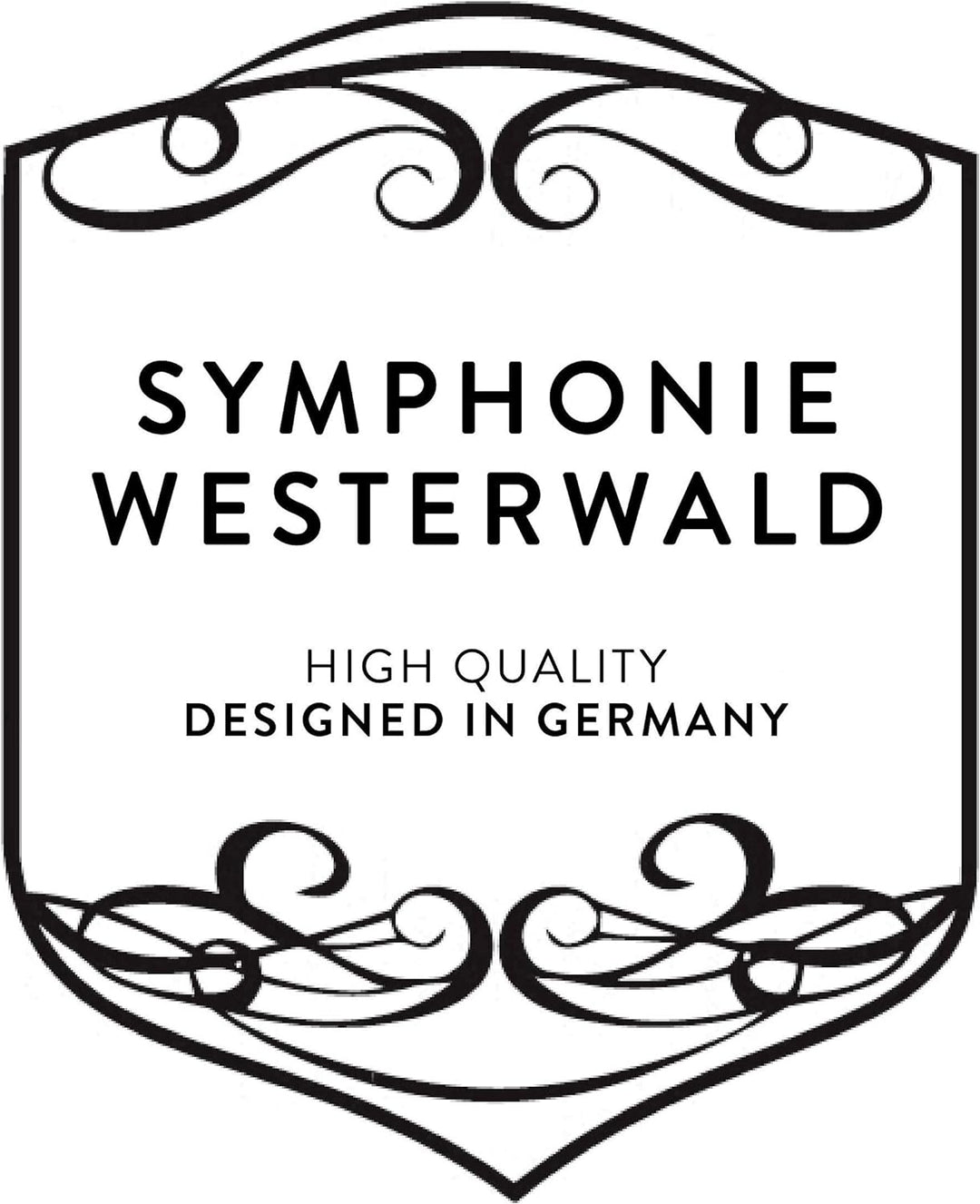 SYMPHONIE WESTERWALD Waldhorn für Kinder Kinderhorn in Bb in Gold/Silber, inkl. Luxus-Hartschalenkof