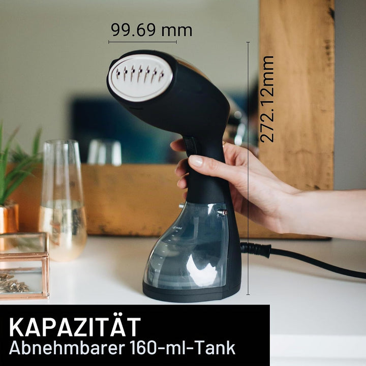 SteamOne - Tragbarer Steamer & Dampfglätter S Travel - Dampfbügler mit 1400W, 24g/min in 30s Einsatz