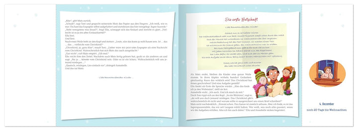 Geheimnisvolle Weihnachtspost: Adventskalender mit Poster (Adventskalender mit Geschichten für Kinde