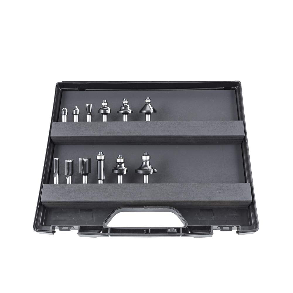 DICTUM® HW-Fräserset, 12-teilig, im Transportkoffer