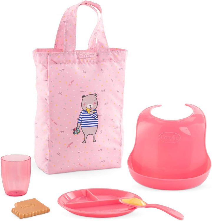 Corolle- 140690 Lunchbox für Puppen, 36 cm und 42 cm, Zubehör, Rosa