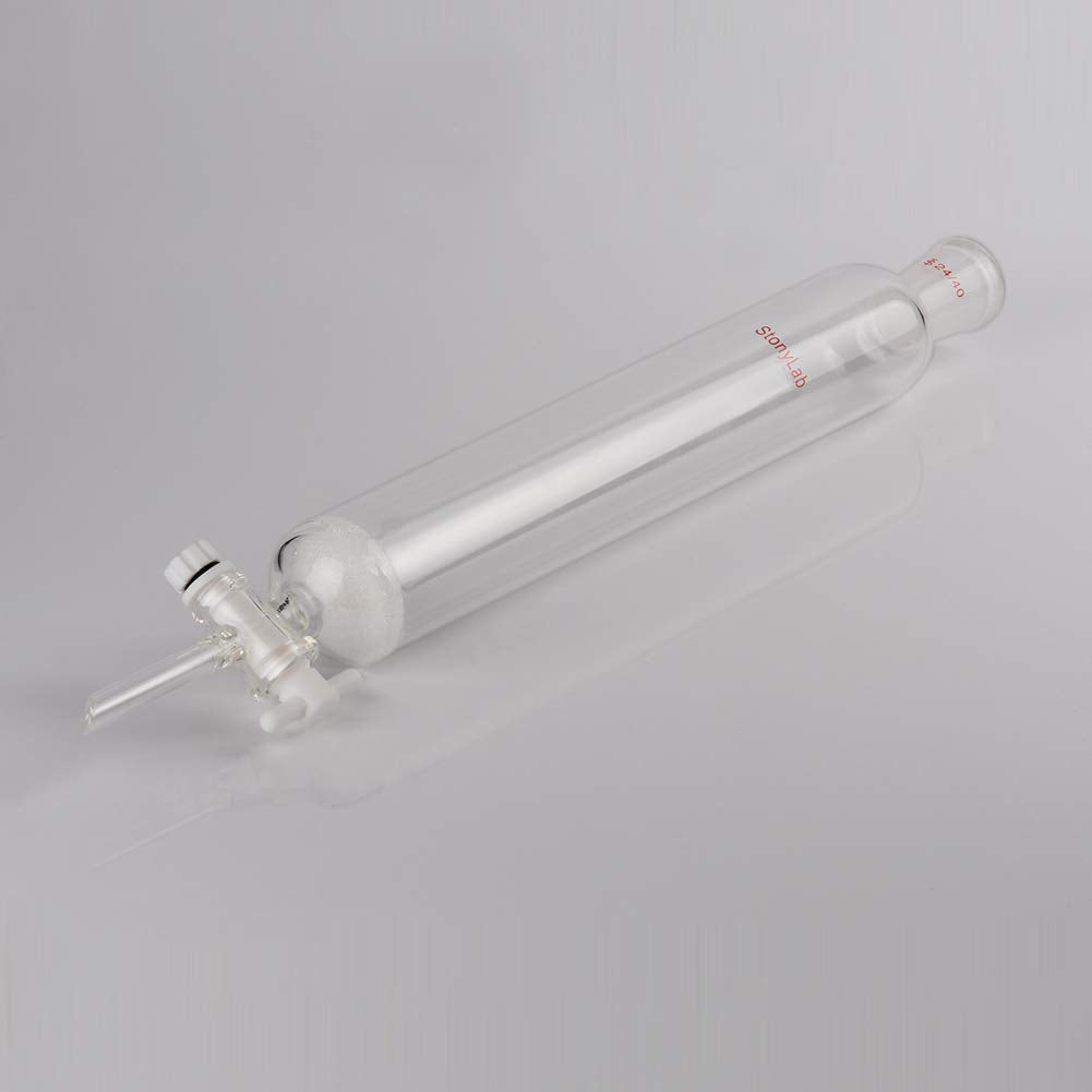 stonylab Chromatographie Säule aus Borosilikatglas, Chromatography Column 24/40 Gelenk Chromatograph
