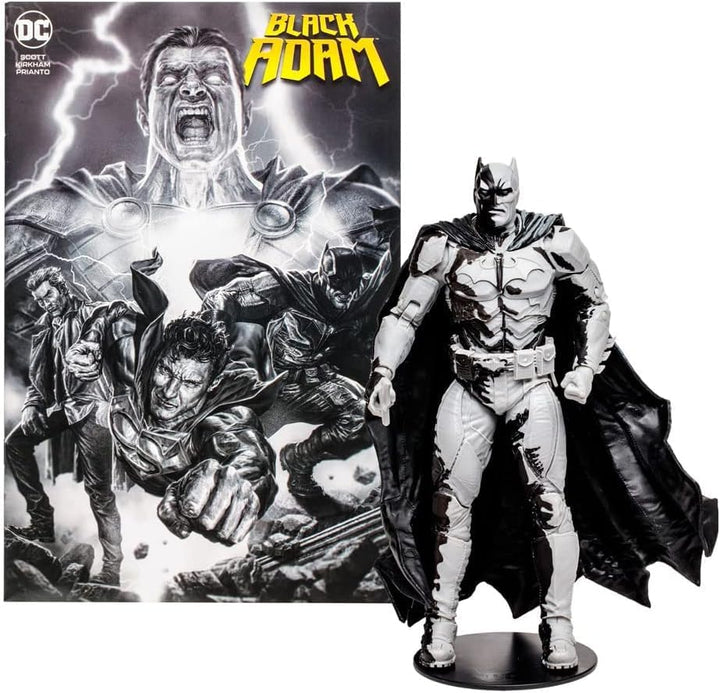 McFarlane DC Direct Actionfigur & Comic Black Adam Batman Line Art Variant (Gold Label) (SDCC) 18 cm
