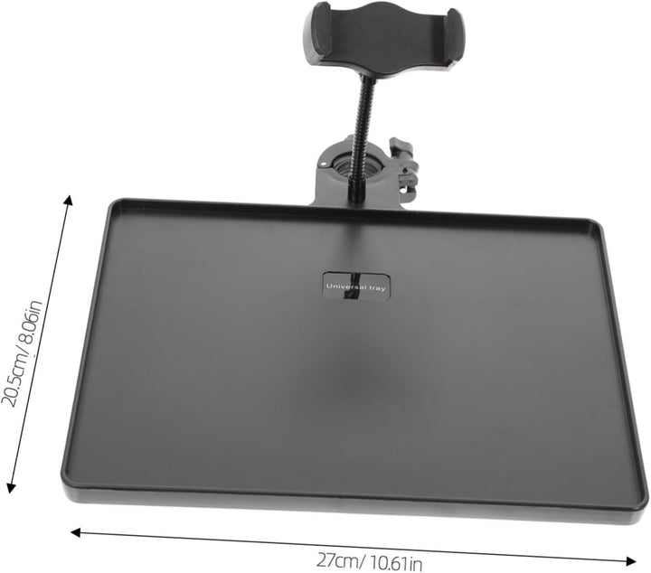 MILISTEN Mikrofonständer Tray Halter mit Handyhalterung, Universal Soundkartenfach, Mikrofonständer,