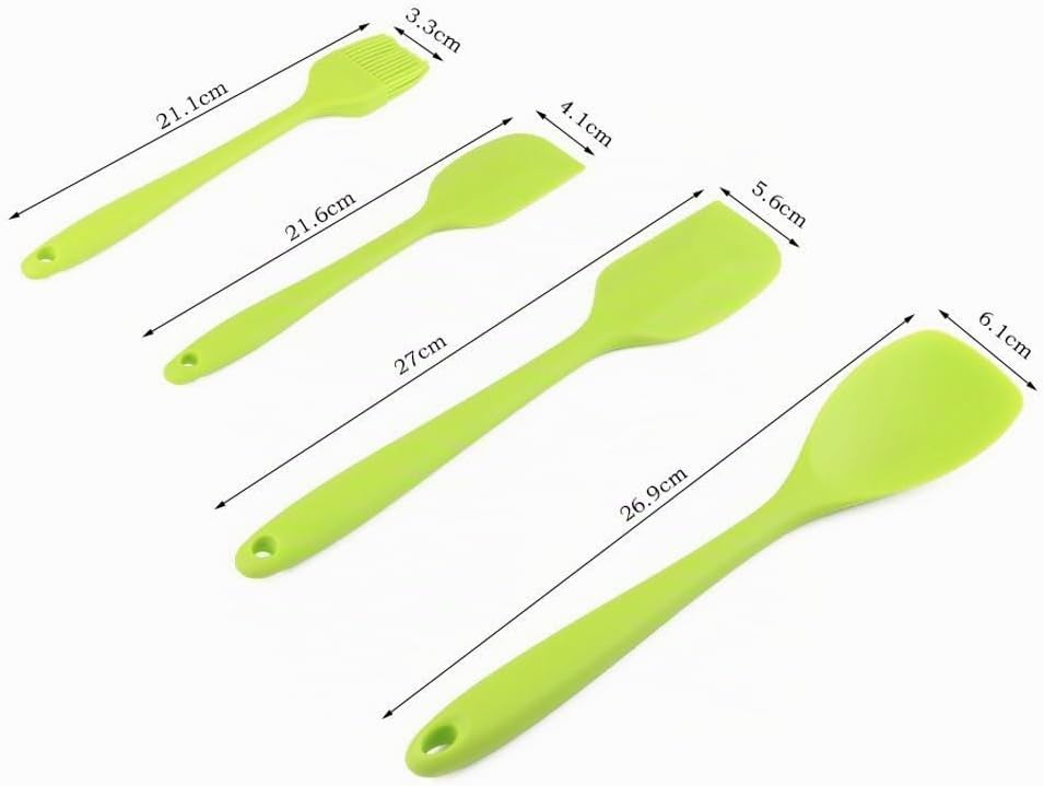 10 Stück Silikon Küchenhelfer Set Küchen Backen Set Hitzebeständigkeit bis zu 230°C für Jede Küche (