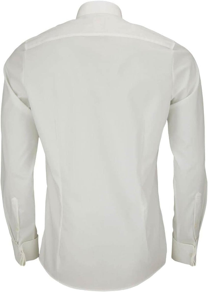 OLYMP Level Five Body fit Gala Hemd Langarm Stretch weiss 36 Beige, 36 Beige