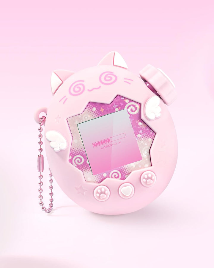GeekShare Silikon-Hülle Kompatibel mit Tamagotchi Paradise, Weiche Schutzhülle, Button Caps, Perlenk