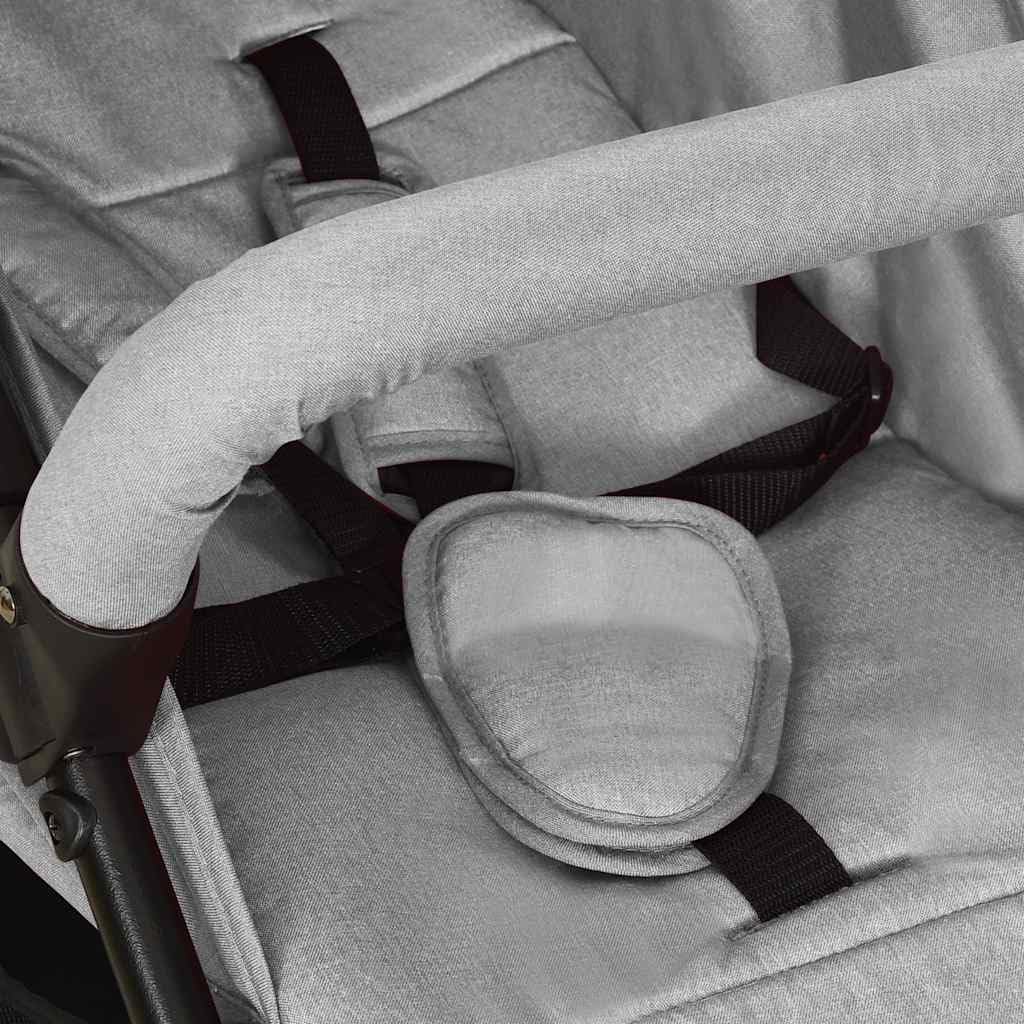 vidaXL Kinderwagen mit Verdeck Korb Einhand-Klappsystem Kinder Baby Buggy Kinderbuggy Kindersportwag