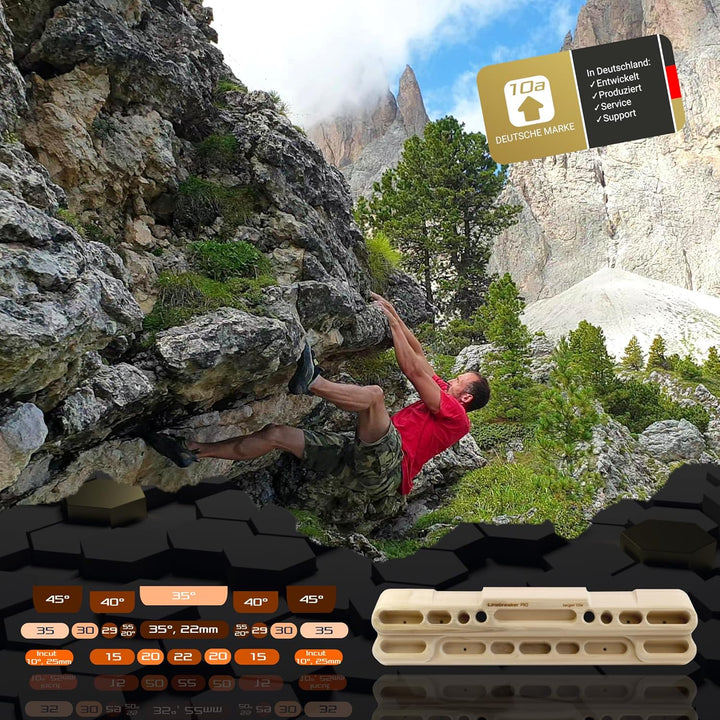 target10a Linebreaker PRO – Trainingsboard für die grösseren Ziele – Klettertraining