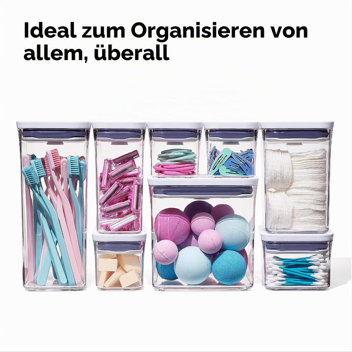 OXO 11235900 Good Grips Pop-Behälter-Set, 5-teilig, Kunststoff, weiss Container Set, Container Set