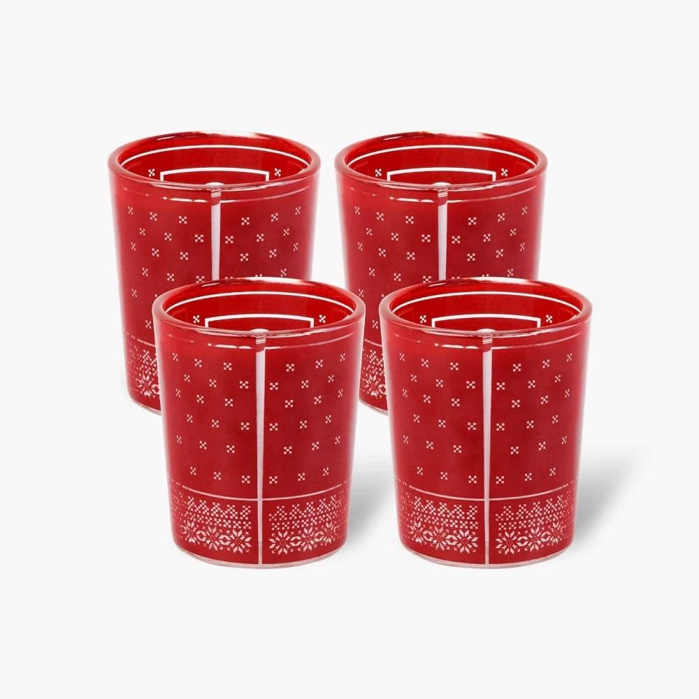 RB Leipzig Teelichtglas 4er Set Windlicht RBL Kerzenglas Teelichthalter - Plus Lesezeichen Wir liebe