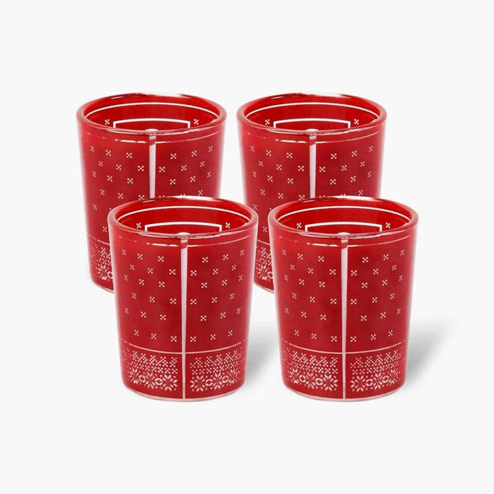 RB Leipzig Teelichtglas 4er Set Windlicht RBL Kerzenglas Teelichthalter - Plus Lesezeichen Wir liebe