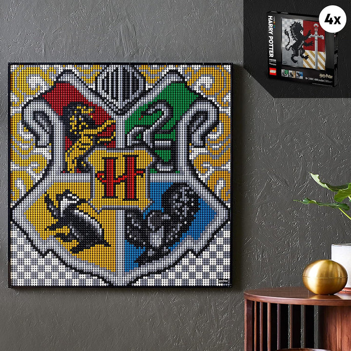 LEGO Art Harry Potter Hogwarts Crests 31201 Building Kit; Perfect for Adults Who Love Hobbies and Co