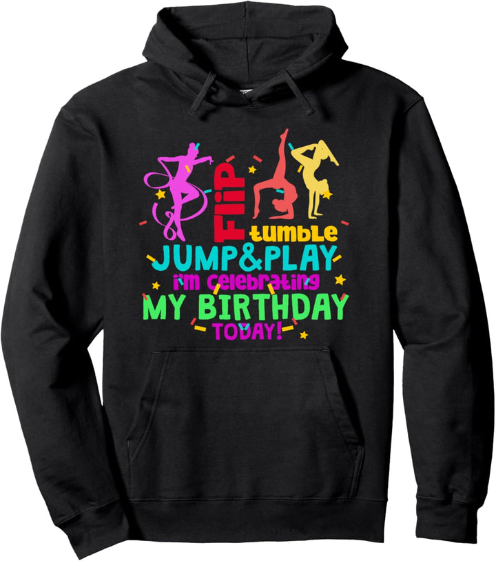Buntes Turner Mädchen Gymnastik Geburtstag Pullover Hoodie