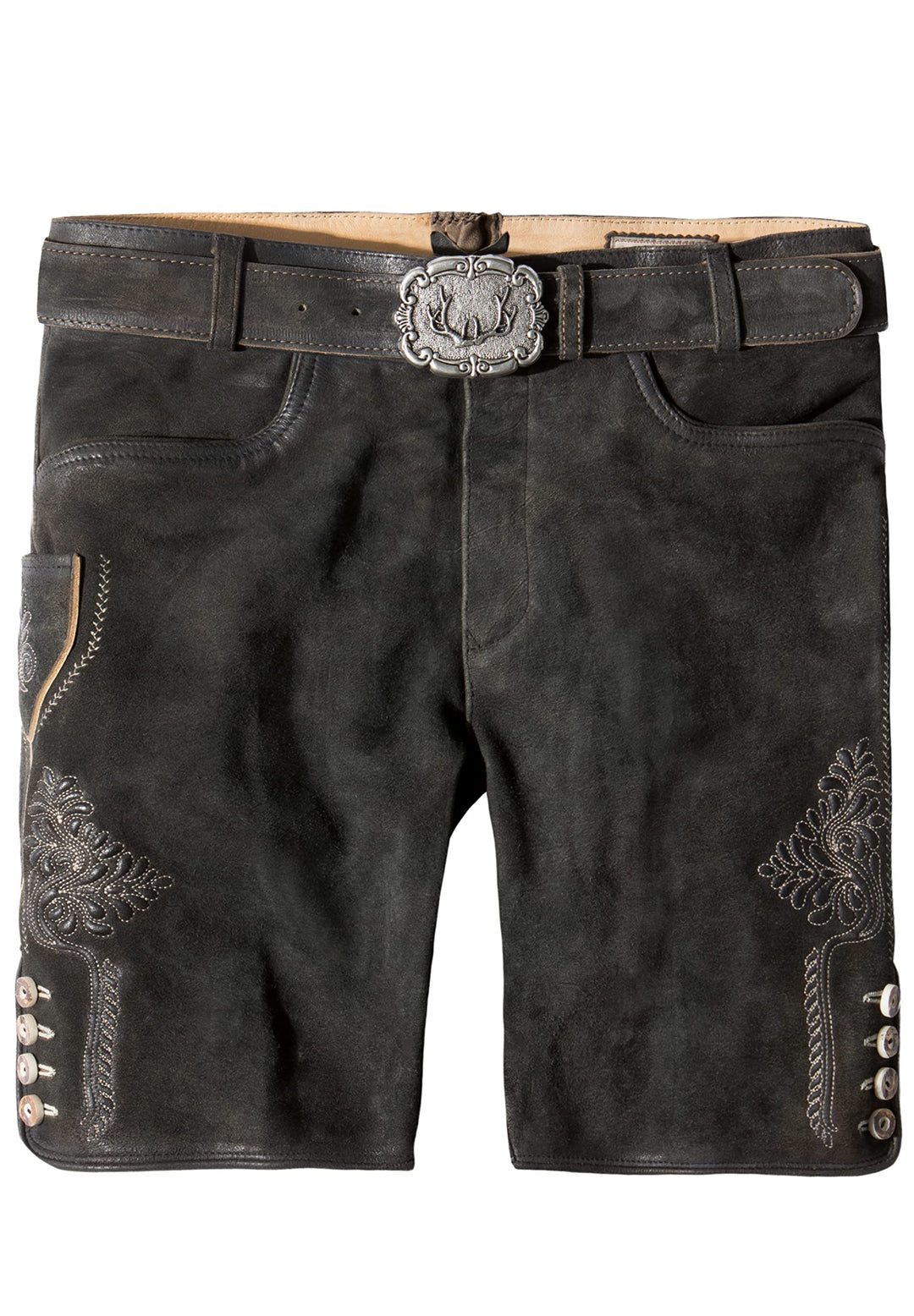 Stockerpoint Herren Lederhose Corbi4 I Grösse 44-64 I Bequeme Trachtenhose in edler Hirschoptik inkl