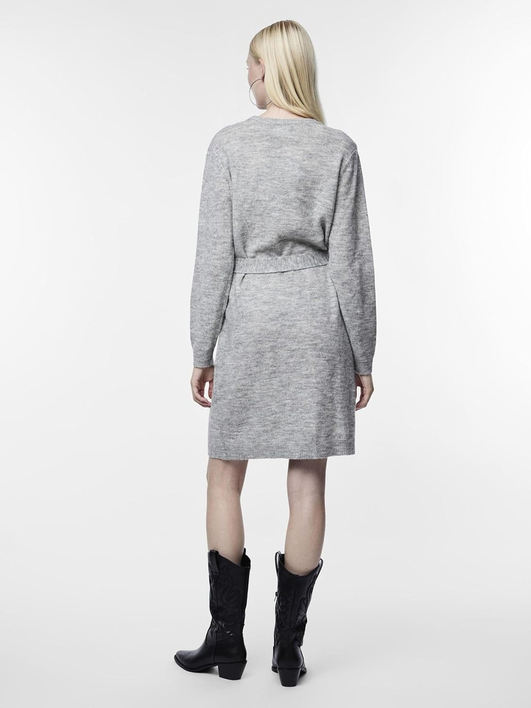 PIECES Female Strickkleid PCJULIANA S Light Grey Melange, S Light Grey Melange