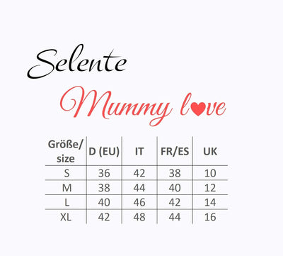 Selente Mummy Love Damen Kapuzenpullover/Langarmshirt zum Stillen und als Umstandsmode (Made in EU)