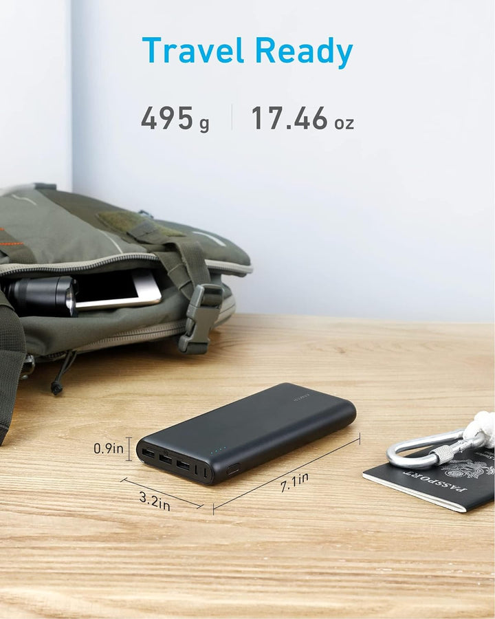 Anker 337 Powerbank (PowerCore 26K) 26800mAh Power Bank Externer Akku mit Dual Input Ladeport, Schne