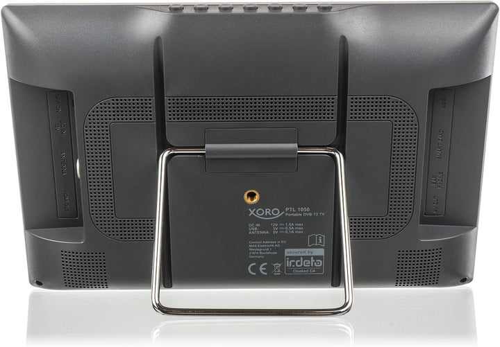 XORO PTL 1050 - 10.1 Zoll (25,6 cm) Tragbarer Fernseher mit DVB‐T2 HD Tuner, 6 Monate Guthaben für f