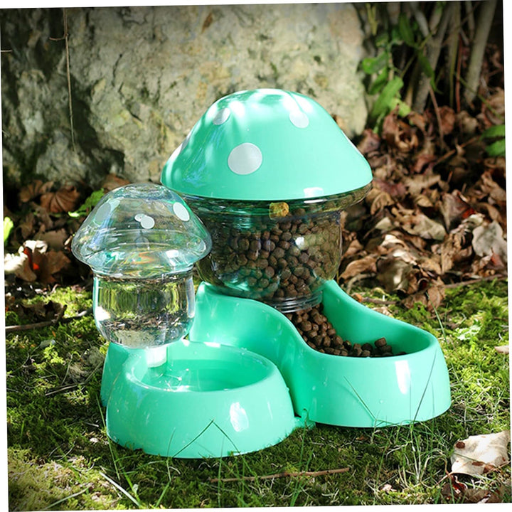 Automatische Feeder- und Wasserer -Set, 2pcs Automatische Haustierfutterleute Small & Medium Haustie
