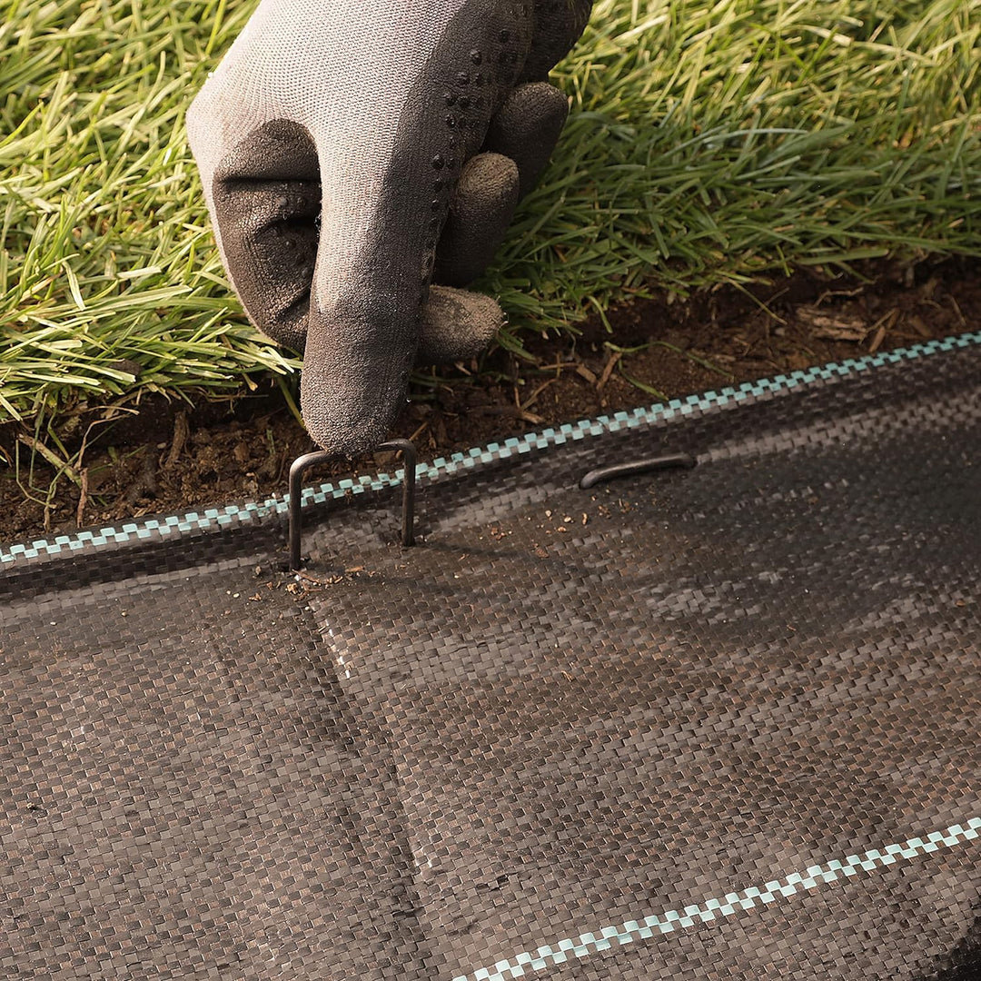 GardenMate 500 Erdanker 150mm lang, 25mm breit, Ø 2,9 mm, Befestigungsanker Bodenanker für den Garte