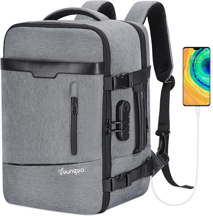 YOUNGOA Handgepäck 40x20x25 Reiserucksack Reisetasche für Ryanair Flugzeug mit LaptopFach 20L YG063