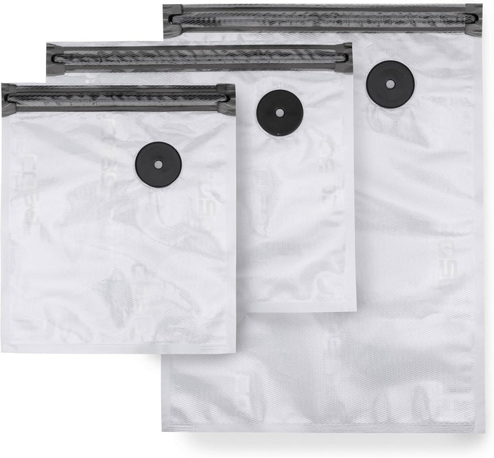 CASO Vacu ZIP-Adapter Set - Vakuumzubehör bestehend aus einem ZIP-Adapter, einem Vakuumschlauch, 10