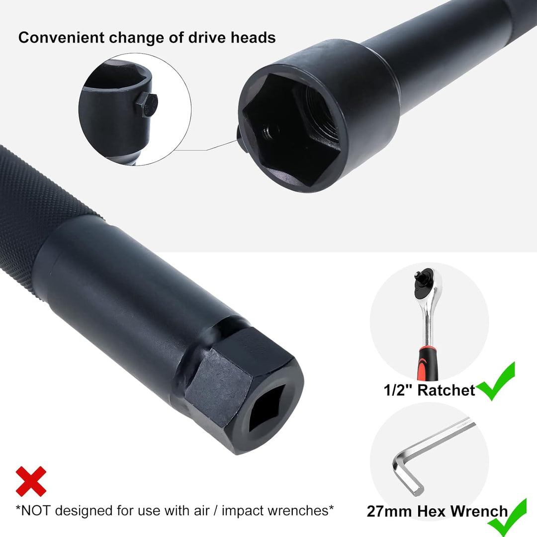 BOOMSTART Spurstangengelenk Werkzeug, 30-35 35-40 40-45mm Innere Spurstangen Werkzeug, Kugelgelenk A