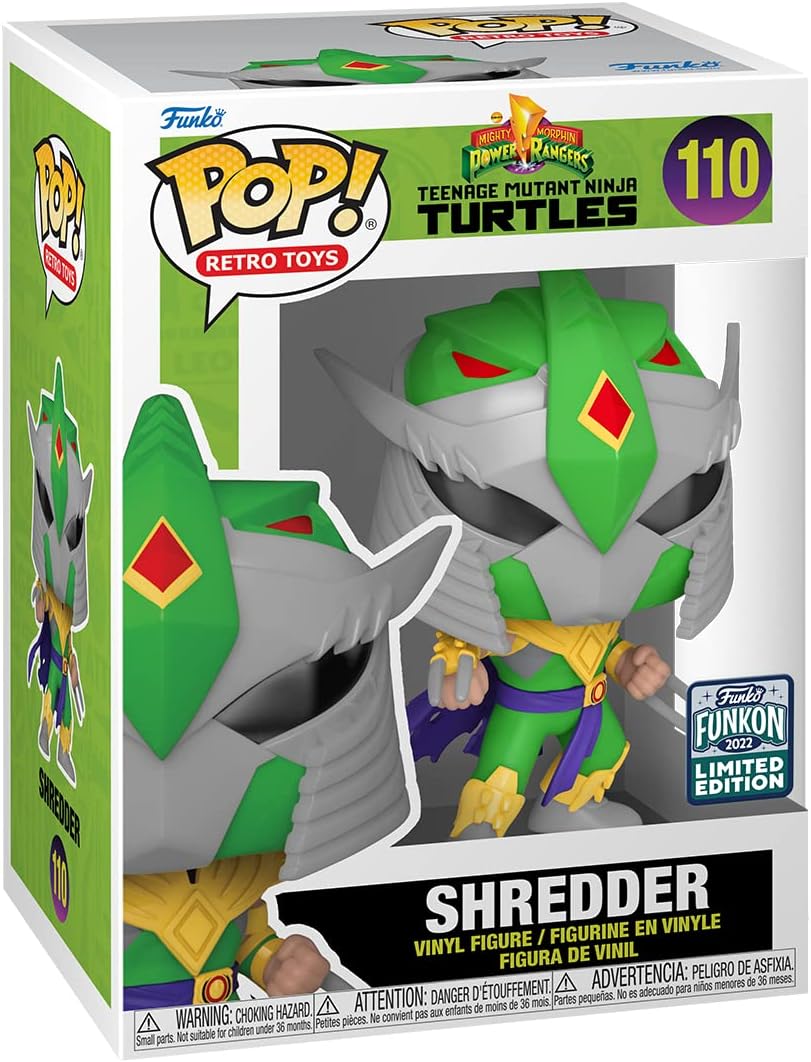 POP! Retro Toys: Teenage Mutant Ninja Turtles - Shredder als Green Ranger - 2022 Funkon Geteilt Exkl