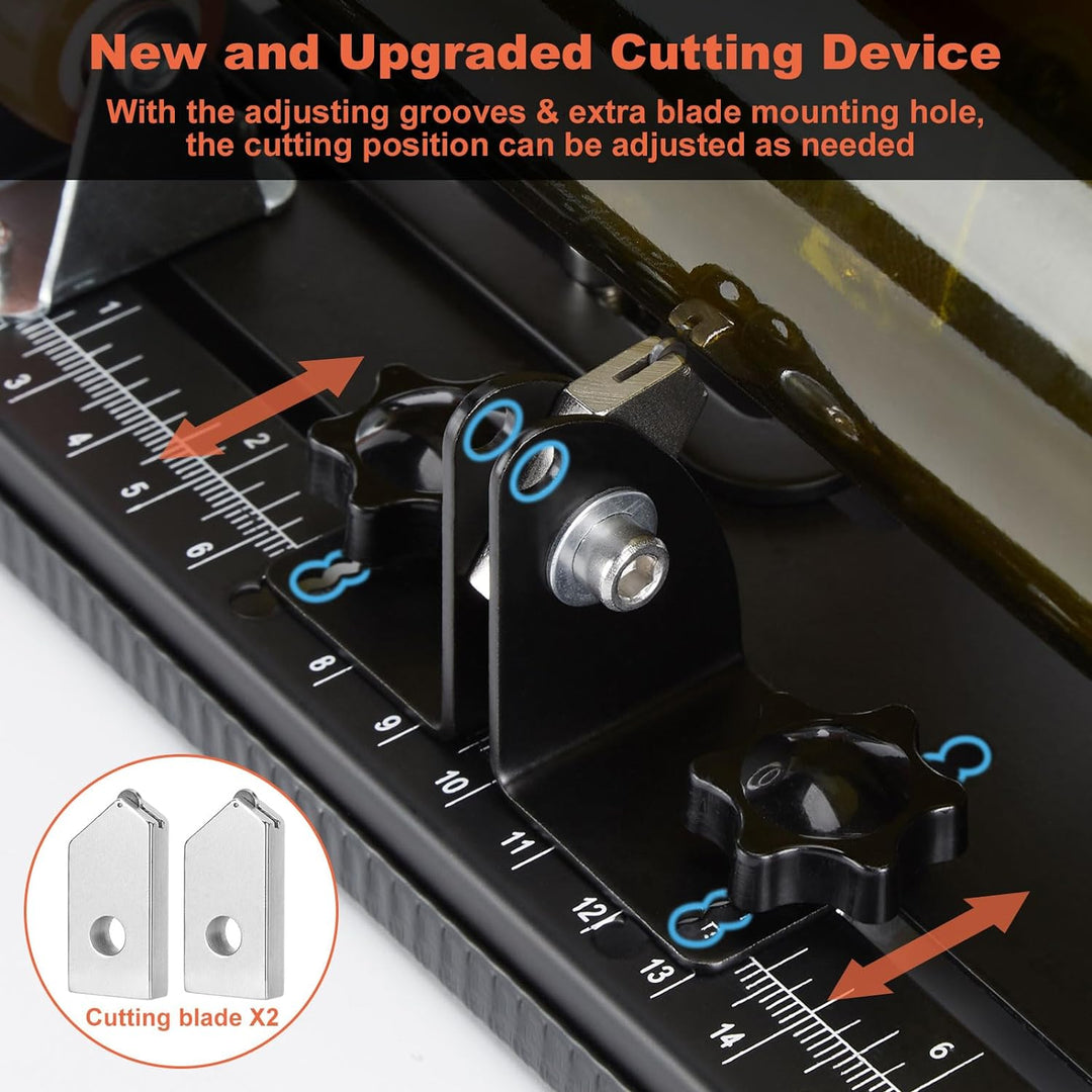 Fixm Premium-Glasflaschenschneider-Set - Vielseitiges Werkzeug für runde und eckige Flaschen, verbes