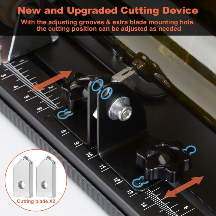 Fixm Premium-Glasflaschenschneider-Set - Vielseitiges Werkzeug für runde und eckige Flaschen, verbes