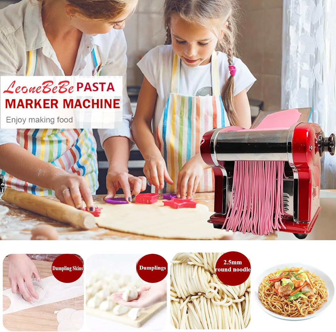Elektrische Nudelmaschine, Automatische Nudelmaschine mit 350 W Gross Leistungsstark für den Haus- u