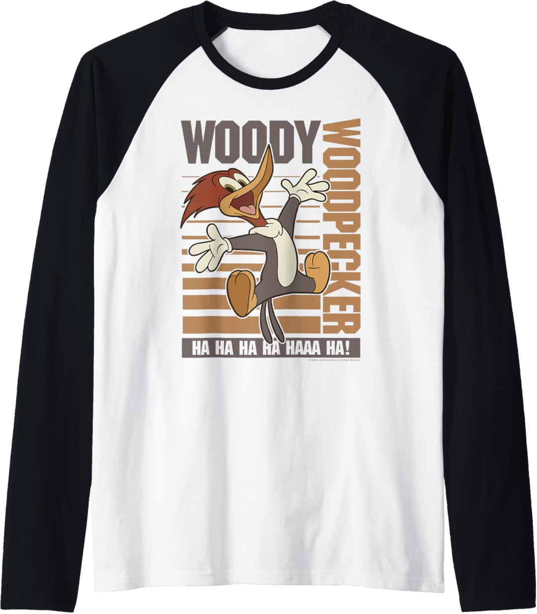 Woody Woodpecker Ha Ha Ha Jumping Poster Raglan