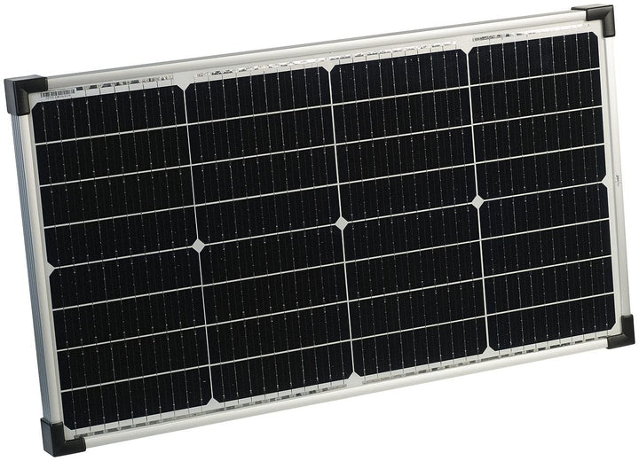revolt Solarzelle: Mobiles Solarpanel mit monokristallinen Zellen, 60 W, silber (Solarplatte)
