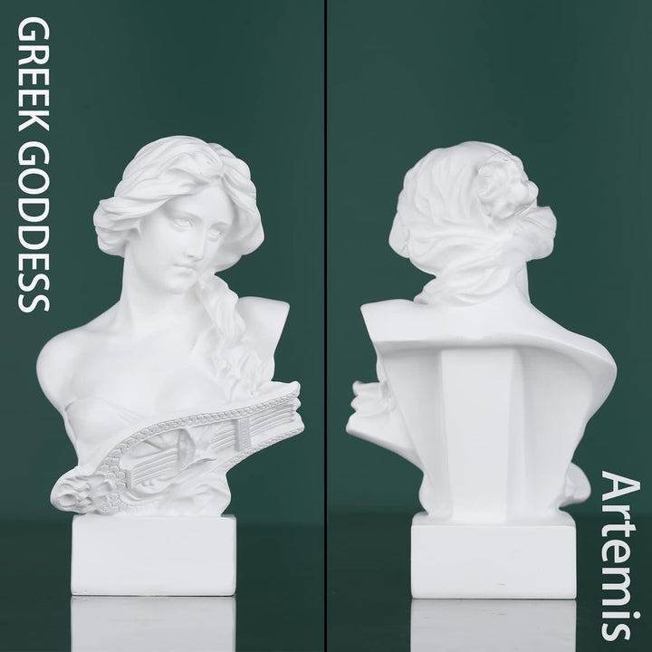 LCCCK 15.2 cm H Weiss Aphrodite Statue Skulptur, Harz Griechische Mythologie Büste Statue, für Koket