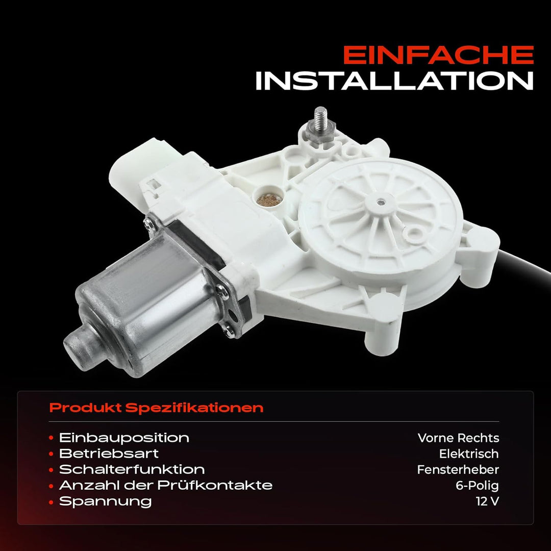 Fensterhebermotor Vorne Rechts 6-Polig für 3er E90 E91 316 318 320 325 330 335 M3 2004-2012 67626927