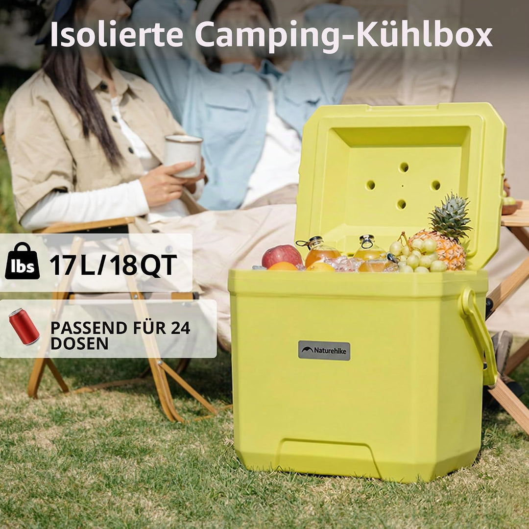 Naturehike Kühlbox 17 Liter/24 Liter/36 Liter Thermobox hochwertige PU Isolierbox 48 Std. Kühlleistu