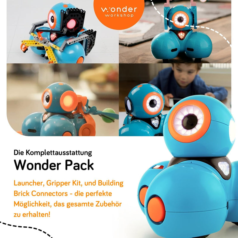 Wonder Workshop Dash Robot Wonder Pack – Coding Robot Educational Bundle for Kids 6+ – Free STEM App