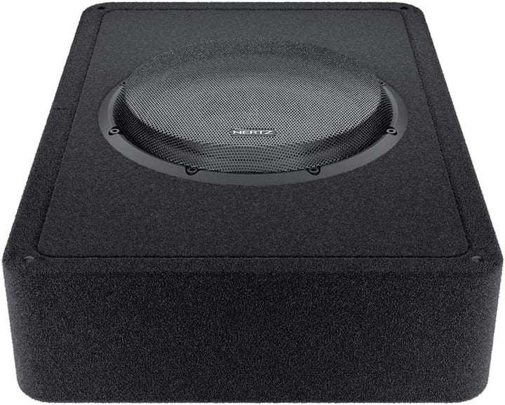 Hertz MPBX 250 S2 – 25-cm Gehäuse-Subwoofer, 500W RMS, 2Ω, 25–400 Hz Frequenzgang, Schwarz, Plug-and