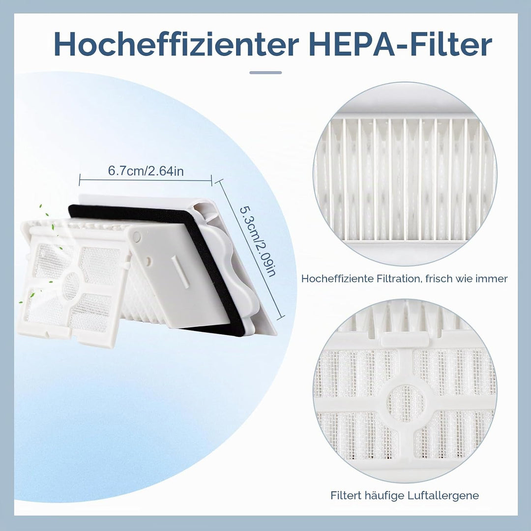 Bürstenrolle Filter Ersatzteile für Roborock Flexi Lite Nass- und Trockensauger Zubehörset，2 Bürsten