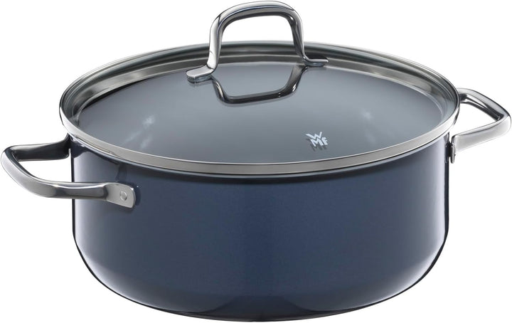 WMF Fusiontec Essential Kochtopf gross, 24 cm, Glasdeckel, Bratentopf Induktion, 4,4l, High-Tech Ker