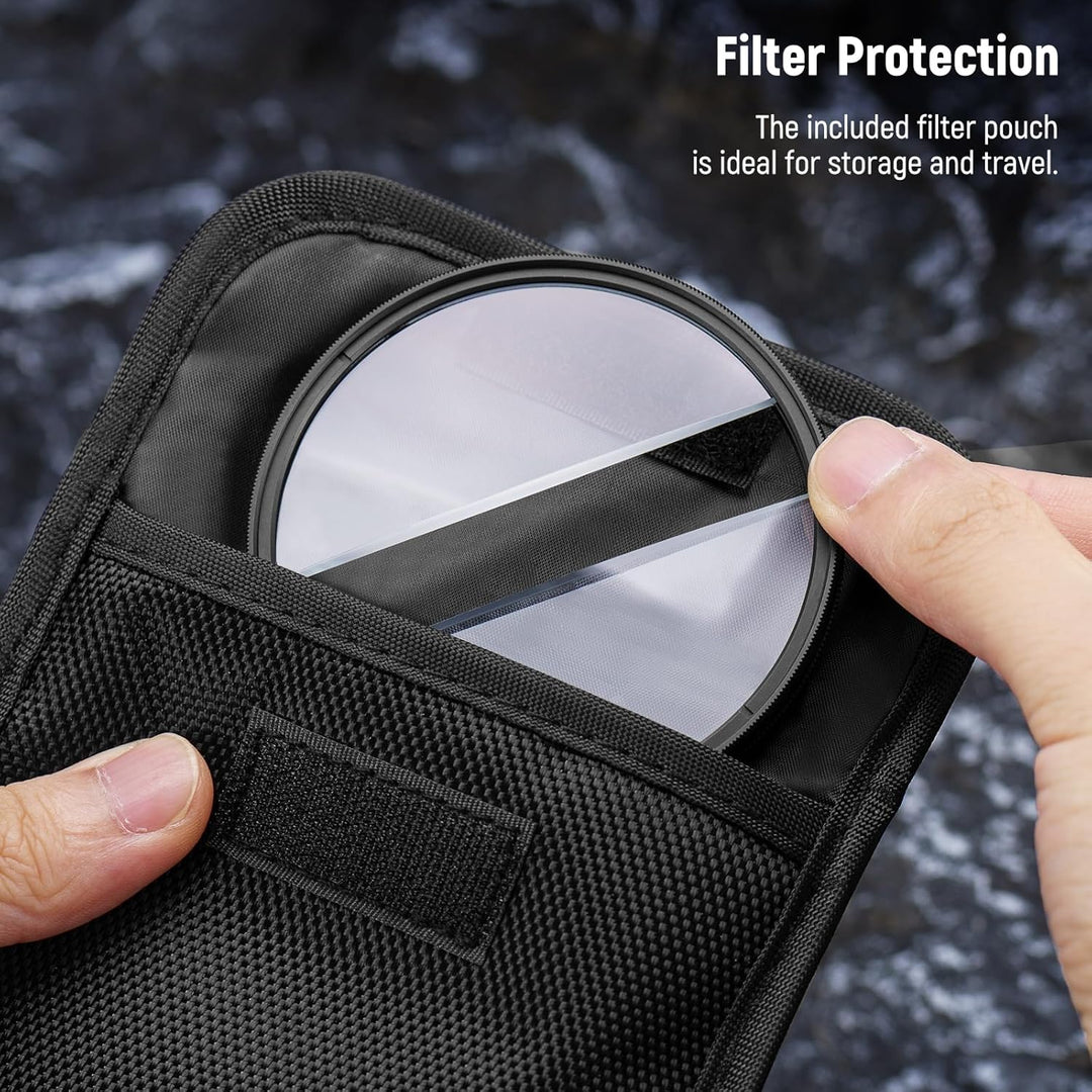 NEEWER 77mm Mittelfeld geteilter Dioptrien Effekt Filter, Kamera Linear Prisma K9 optischer Glasfilt