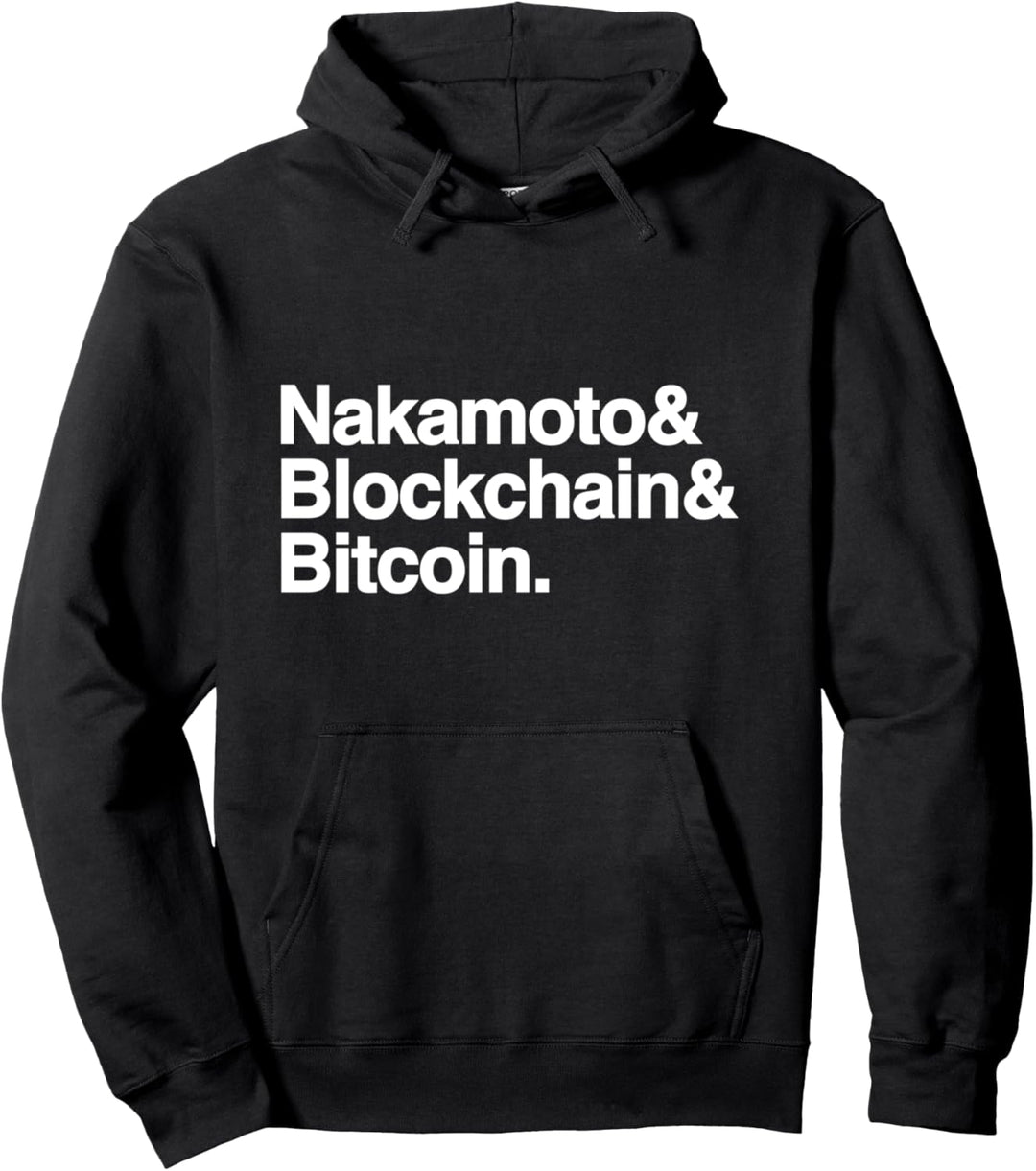 Nakamoto & Bitcoin & Blockchain Pullover Hoodie