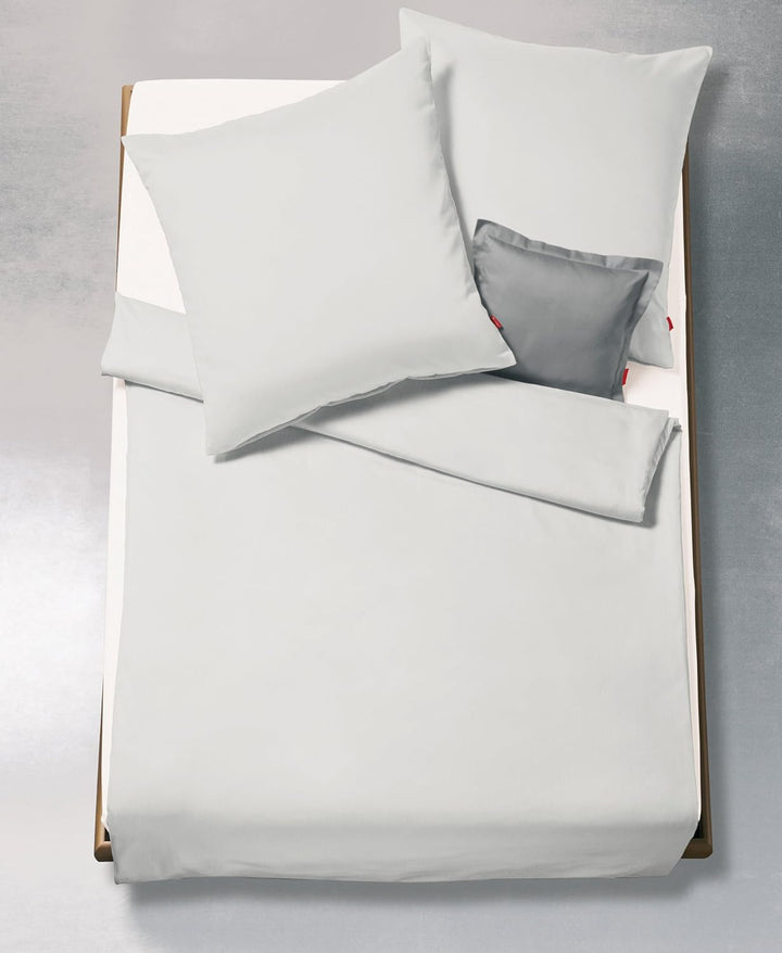 fleuresse Flanell Bettwäsche, Silber, 135 x 200 cm Silber 135 cm x 200 cm, Silber 135 cm x 200 cm