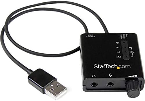 StarTech.com USB Audio Adapter - Externe USB Soundkarte mit SPDIF Digital Audio mit 2x 3,5mm Klinke