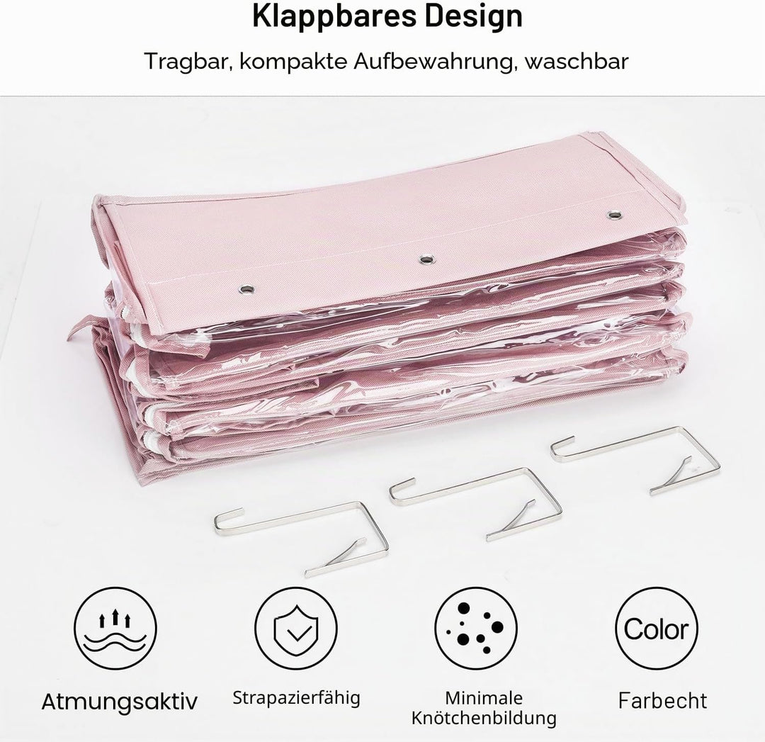 Lirex Geldbörsen-Organizer, 6 Taschen Handtaschen-Organizer mit Reissverschluss zum Aufhängen, für S