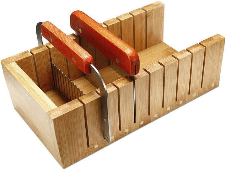 POFET Seifenschneider-Set, Holzformwerkzeug für Seifenherstellung, Brotschneider, Barschneider mit e